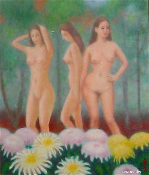 裸女-花園