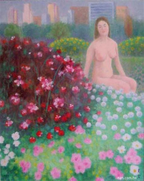 裸女-花園