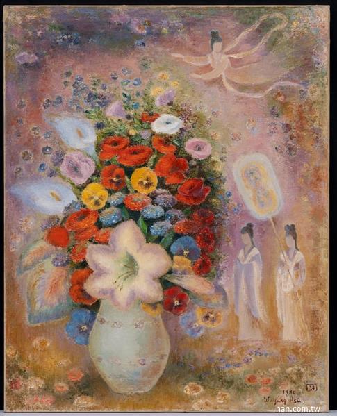 仙女與花（2）複製台灣畫