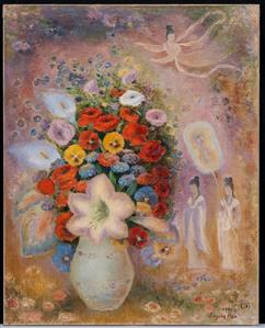 仙女與花（2）複製台灣畫